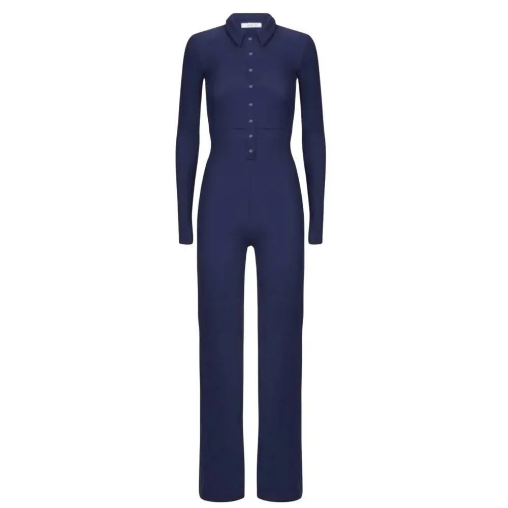 Peachy Den  June Jumpsuit In Blue Sz Small